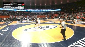 2A 157 lbs Quarterfinal - Bryce Bryant, Springfield (H.S.) vs Brian Hart, Wauconda