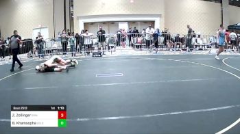 89 lbs Round Of 16 - Zade Zollinger, Grindhouse WC vs Brayden Khamsopha, Gold Rush Wr Ac