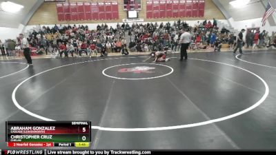 120 1A Semifinal - Christopher Cruz, Chelan vs Abraham Gonzalez, Cascade (Leavenworth)