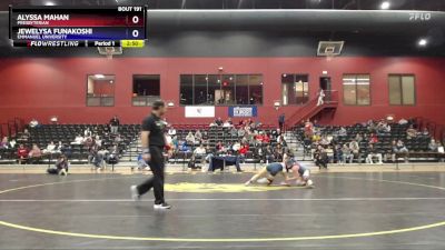 124 lbs Semifinal - Jewelysa Funakoshi, Emmanuel University vs Alyssa Mahan, Presbyterian