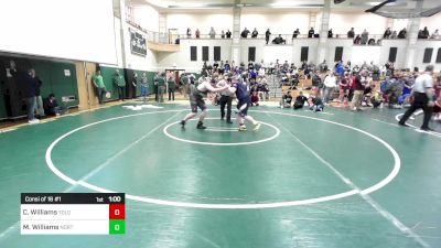 215 lbs Consi Of 16 #1 - Cayden Williams, Tollgate vs Matthew Williams, Norton