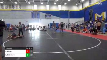 120 lbs 7th Place - Blake Mink, Southern Illinois vs Emmett Nelson, Relentless Training Center