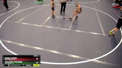 92 lbs Quarterfinals (8 Team) - Owen Czepa, New Prague vs Donavan Wilking, Flat Earth