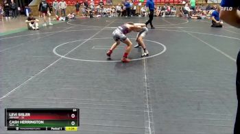 64 lbs Semis (4 Team) - Levi Sisler, Armory vs Cash Herrington, Silo