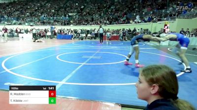 110 lbs Round Of 64 - Reece Madden, Bixby vs Trystin Kibble, Lawton, MacArthur Ok