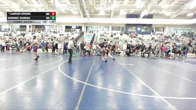 140 lbs Champ. Round 1 - Dominic Gardea, Green River Grapplers vs Landon Stohel, Sublime Wrestling Academy