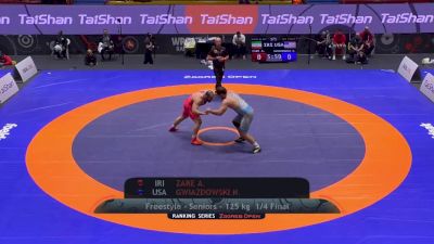 125 kg Quarterfinal - Nick Gwiazdowski, USA vs Amir Zare, IRI