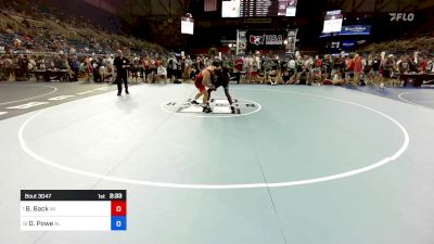 157 lbs Rnd Of 16 - Brett Back, WI vs Daishun Powe, AL