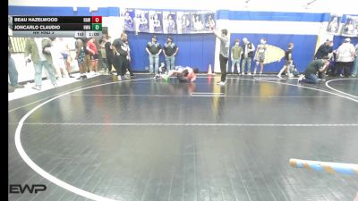 140 lbs Rr Rnd 3 - Beau Hazelwood, Raw Wrestling Club vs Joncarlo Claudio, HURRICANE WRESTLING ACADEMY