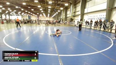 100 lbs Rd# 2 10:30am Friday - Thomas Block, Rebellion vs Griffin McNair, NCWAY National Team