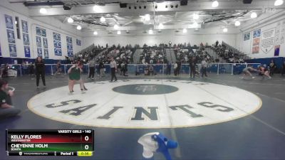 140 lbs Cons. Round 2 - Cheyenne Holm, Bonita vs Kelly Flores, Westminster