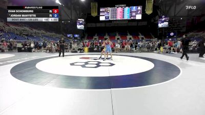 126 lbs 7th Place Match - Evan Schomburg, PA vs Jordan Manyette, PA