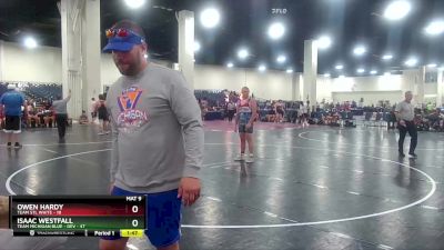 215 lbs Round 5 (6 Team) - Isaac Westfall, Team Michigan Blue - DEV vs Owen Hardy, Team STL White