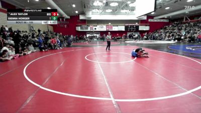 105 lbs Champ. Round 2 - Sienna Horger, Tamalpais vs Alex Taylor, Monte Vista (Danville)