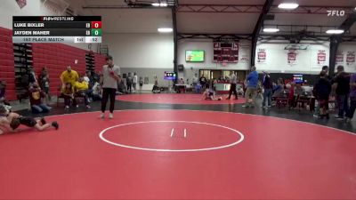 37 lbs 1st Place Match - Luke Bixler, Anamosa Wrestling Club vs Jayden Maher, Mount Pleasant Wrestling Club