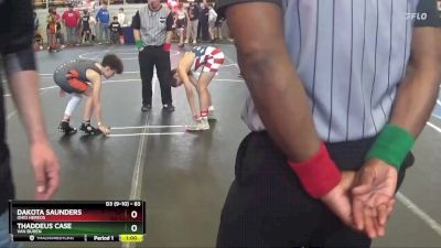 83 lbs Semifinal - Thaddeus Case, Van Buren vs Dakota Saunders, Ohio Hereos