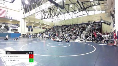 160 lbs Round Of 32 - Barry Norman, Blair Academy vs Gino Serafini, Central Mountain