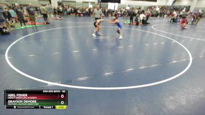 82 lbs Cons. Round 2 - Grayson DeMore, Panther Amateur Wrestling vs Abel Fisher, Sebolt Wrestling Academy