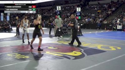 138 lbs Consolation - Vinnie Gutierrez, Fountain Valley (SS) vs Leo Maestas, Clovis North (CS)