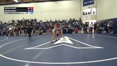 160 lbs Champ. Round 1 - Alexia Talbot, Hope International vs Maisen Vesco, Unattached