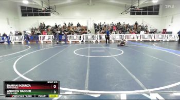 132 lbs Cons. Round 2 - Andrew Badger, Santa Ynez vs Damian Inzunza, Porterville