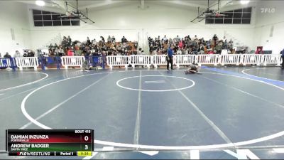 132 lbs Cons. Round 2 - Andrew Badger, Santa Ynez vs Damian Inzunza, Porterville