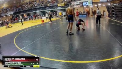 165 lbs Cons. Round 1 - Griffin Mitchell, Fort Hays State Unattached vs James-Ethan Harris, Labette CC