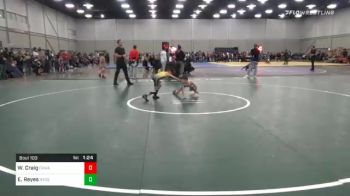 55 lbs 3rd Place - William Craig, Okwa vs Elijah Reyes, Nyssa Bulldogs