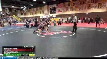 160 lbs Champ. Round 2 - Bronson Swan, Palm Desert vs Devhante Hayes, Mira Mesa