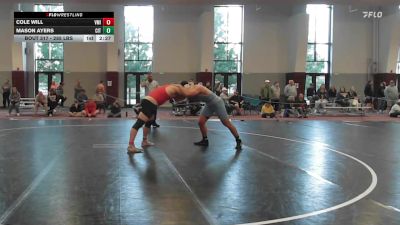 285 lbs Consi Of 8 #2 - Cole Will, VMI vs Mason Ayers, The Citadel