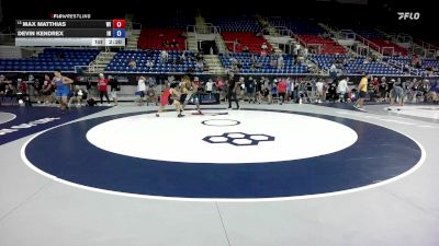 190 lbs Cons. Rd Of 32 - Max Matthias, WI vs Devin Kendrex, IN