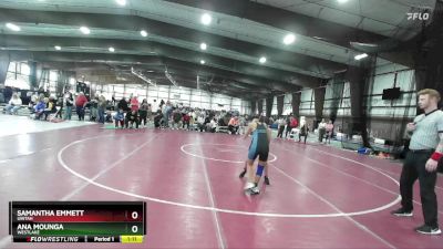 85 lbs Quarterfinal - Samantha Emmett, Uintah vs Ana Mounga, Westlake