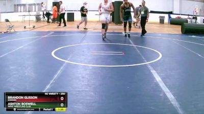 250 lbs Semifinal - Brandon Glisson, Davison vs Ashton Boswell, Wave Wrestling Club