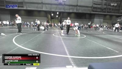 140 lbs Cons. Round 2 - Weston Love, WTC vs Cooper Huhman, Maize Wrestling Club