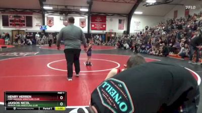 Bracket 4 lbs Quarterfinal - Henry Herren, Fort Madison Wrestling Club vs Jaxson Nicol, Keokuk Kids Wrestling Club