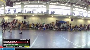 126 lbs Cons. Semi - Gunnar Sandefur, Mishawaka Wrestling Club vs Alejandro Ramirez, Indiana