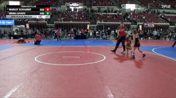 62 lbs 2nd Place Match - Brina Lovato, North Glenn Wrestling Club vs Marley Eckhardt, Big Game Wrestling Club MT