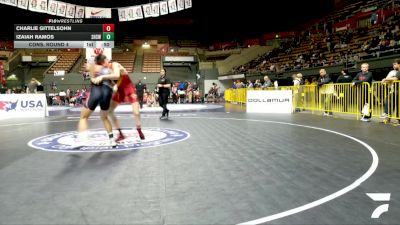 Junior Boys - 150 lbs Cons. Round 4 - Izaiah Ramos, Selma High School Wrestling vs Charlie Gittelsohn