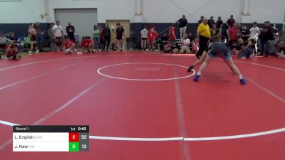 160 lbs Round 1 - Liam English, Superior W.A. (NY) vs Jordan New, The Asylum Black
