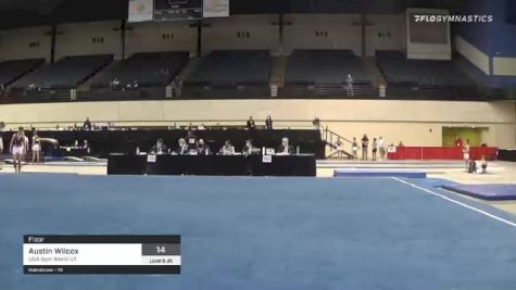 Austin Wilcox - Floor, USA Gym World UT - 2021 USA Gymnastics Development Program National Championships