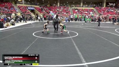 40 lbs Cons. Semi - Easton Berryman, TEAM CENTRAL vs Judah Fitzpatrick, Lawrence Elite