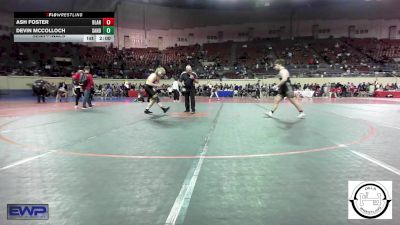 200 lbs Semifinal - Ash Foster, Blanchard High School vs Devin McColloch, Sand Springs Jr High