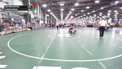 126 lbs Rr Rnd 2 - Brayden Blevins, CKWA - HSB vs Xavier Kovacs, Great Bridge Wrestling Club - HSB