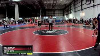 65 lbs Round 2 (6 Team) - Ronan Smith, RAW vs Aria Shifflet, CLINIC WRESTLING