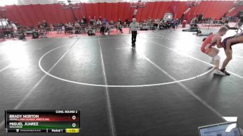 138 lbs Cons. Round 2 - Miguel Juarez, Wisconsin vs Brady Norton, Merrill High School Wrestling