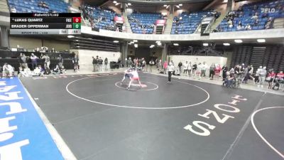 138 lbs Cons. Round 3 - Lukas Quartz, Freeburg vs Braden Opperman, Pontiac