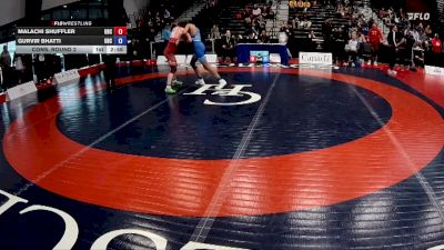 65kg Cons. Round 2 - Malachi Shuffler, Wetaskiwin Wrestling Club vs Gurvir Bhatti, Guru Gobind Singh Wrestling Club
