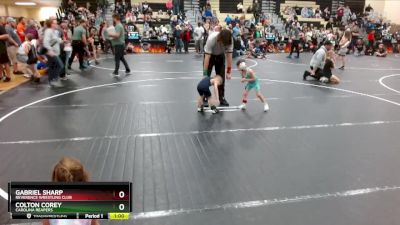 38 lbs 3rd Place Match - Colton Corey, Carolina Reapers vs Gabriel Sharp, Reverence Wrestling Club