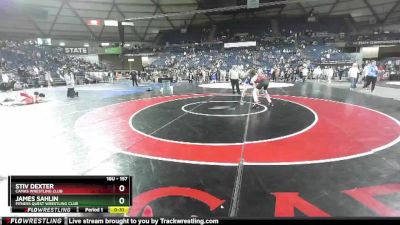 157 lbs Cons. Round 2 - Stiv Dexter, Camas Wrestling Club vs James Sahlin, Fitness Quest Wrestling Club