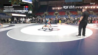 120 lbs Champ. Rd Of 64 - Logan Barry, RI vs Isaac Weber, WI
